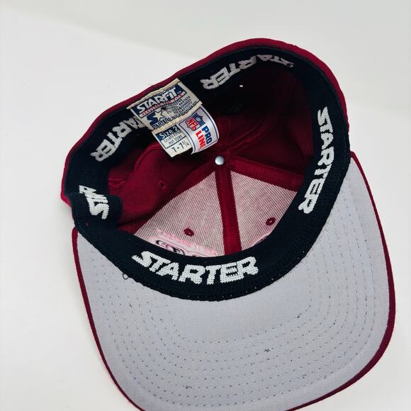 Vintage Starter San Francisco 49ers Hat Cap One Size Mens 90’s Red Black NFL - Picture 6 of 7